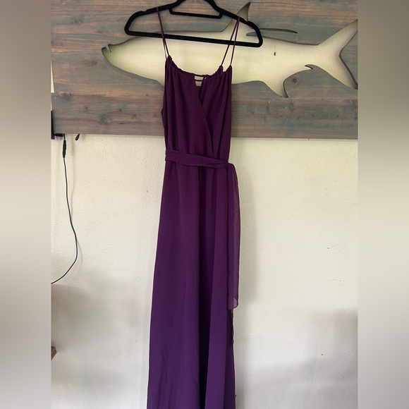 Johanna August Plum Wine Bridesmaid Dress - Picture 1 of 4